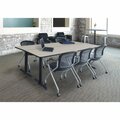 Cain Rectangle Tables > Training Tables > Cain Training Tables, 84 X 24 X 29, Wood|Metal Top, Maple MTRCT8424PL